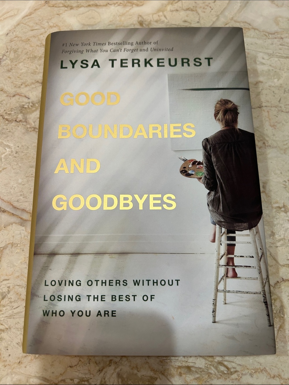 'Good Boundaries and Goodbyes' Hardcover - White/Cream Cover